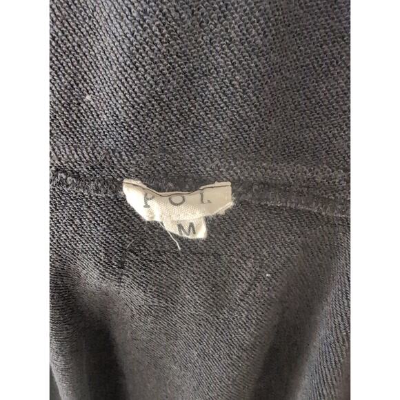 Pol faded oversized slouchy cozy loungewear hooded navy cardigan jacket - Picture 7 of 9